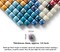 350 Pieces 1.7 Pounds Vibrant Glass Mosaic Tiles Assortment for Crafts, Colorful Glossy Stone Glass Tiles Pieces Bulk for Mosaic Art Craft Home Garden Decoration